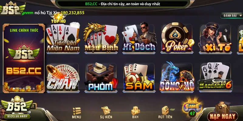 Giới thiệu game bài đổi thưởng B52 club